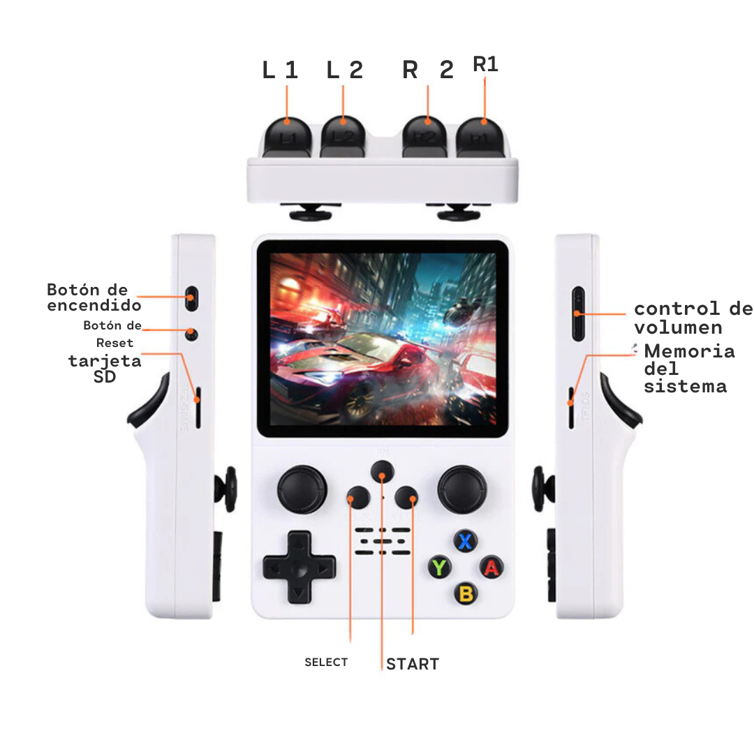 CONSOLA DE JUEGOS RETRO R35S